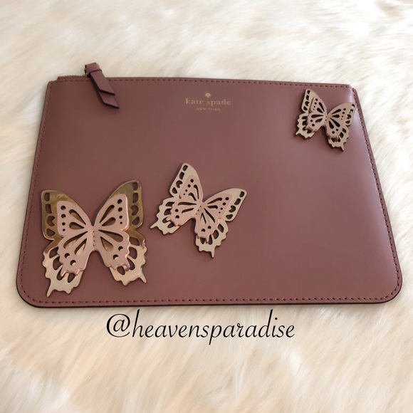 Kate Spade All The Buzz Gia Butterfly Clutch - Picture 3 of 7